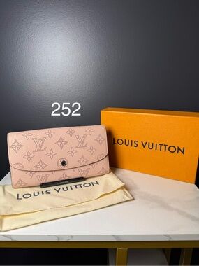 Louis Vuitton Pink Perforated Monogram Flap Wallet